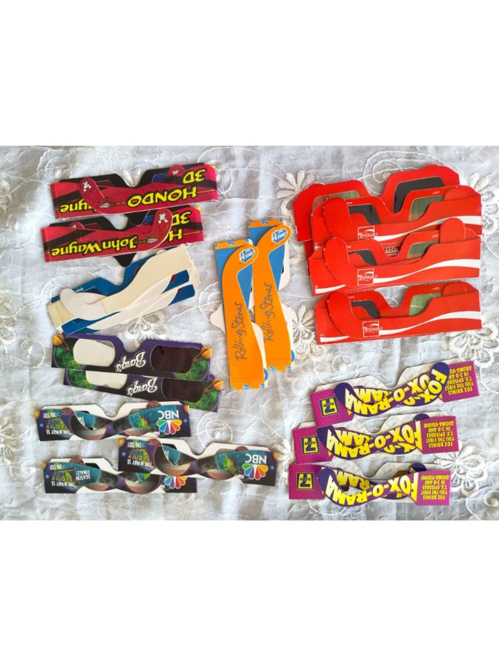 19 Hollywood 3D cardboard glasses, Rolling Stones ~Married with children~ Coca C - Picture 8 of 16